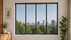 Aluminium Windows with Mosquito Nets for Comfortable Modern Homes